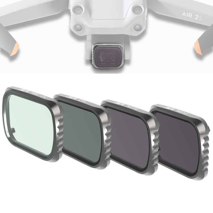 JSR KS 4 in 1 UV + CPL + ND16 + ND32 Lens Filter for DJI Air 2S, Aluminum Frame, UV + CPL + ND16 + ND32 JSR KS 4 in 1 UV + CPL + ND16 + ND32 Lens Filter for DJI Air 2S, Aluminum Frame, UV + CPL + ND16 + ND32